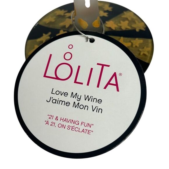 Lolita "21 & Having Fun" Hand-Painted Wine Glass 15 oz Birthday Gift - Picture 3 of 13